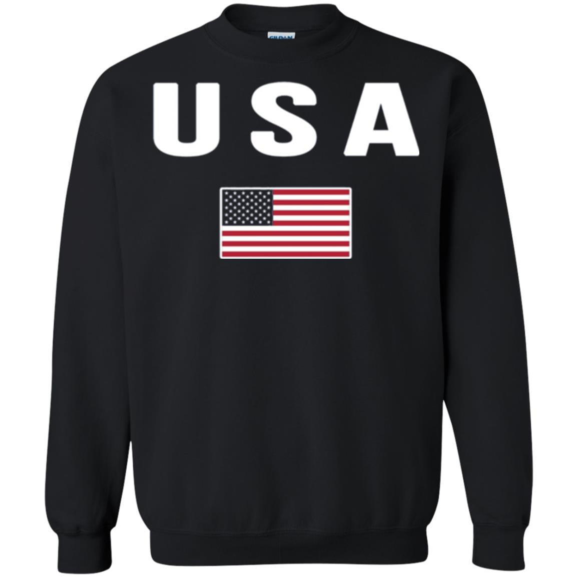 American Flag Us America United States T-shirt Black