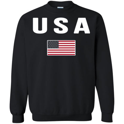 American Flag Us America United States T-shirt Black