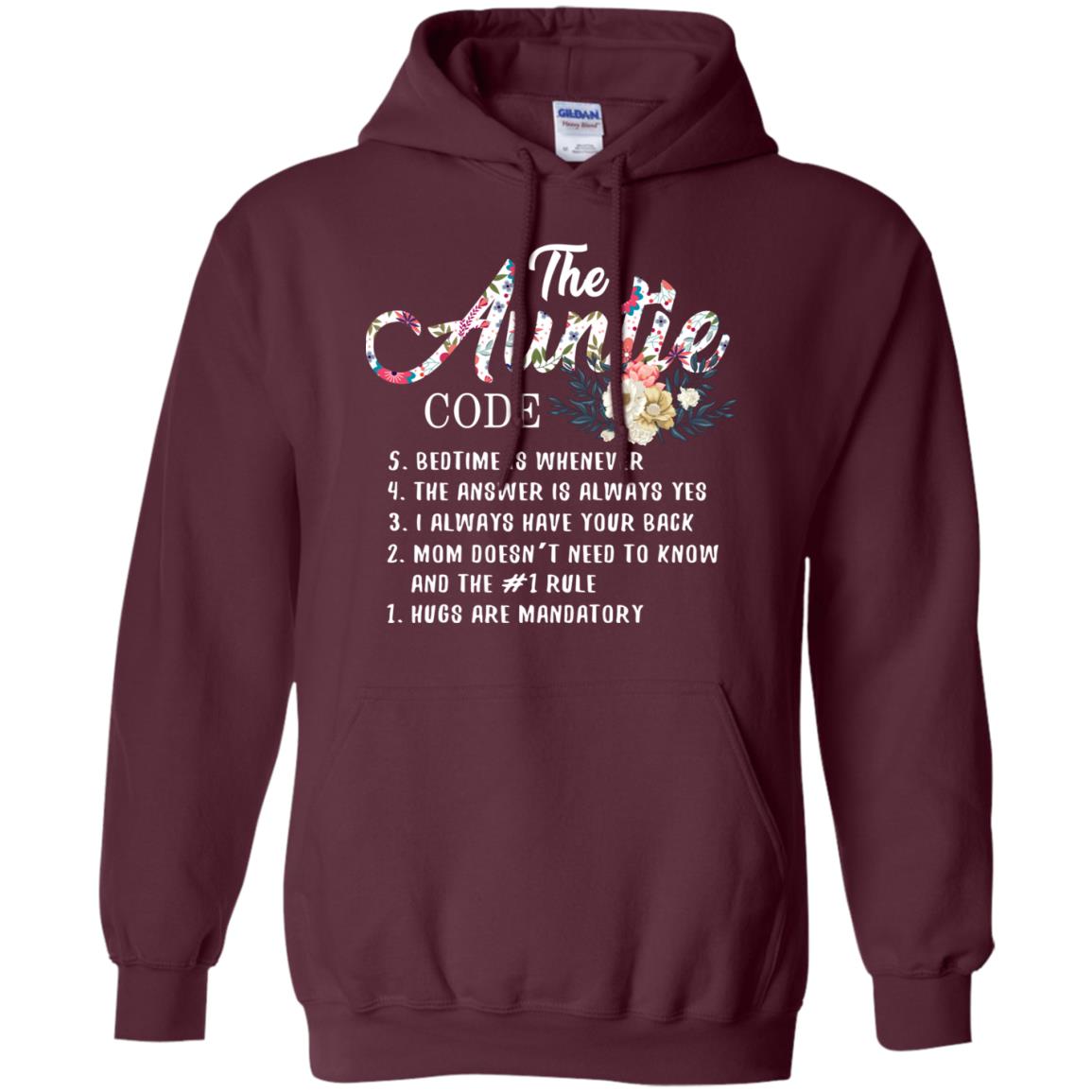 The Auntie Code Shirt For Womens Maroon