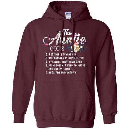 The Auntie Code Shirt For Womens Maroon