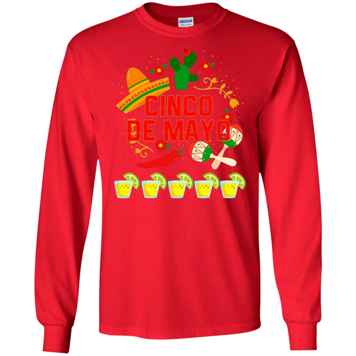 Fiesta Cinco De Mayo T-shirt Cinco De Mayo Red