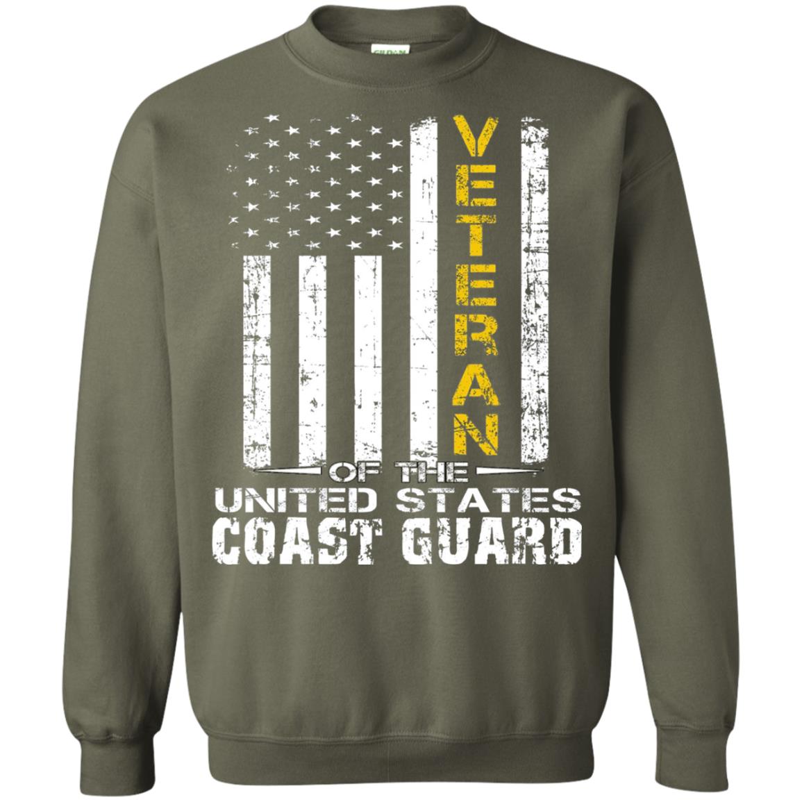 Veteran Of The United States Us Coast Guard Shirt Military Green