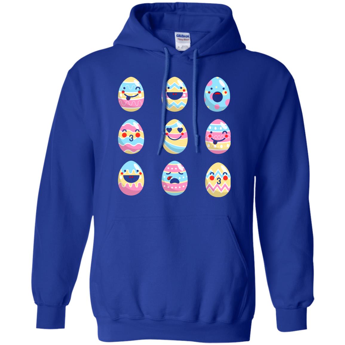 Egg Emoji Easter Happy Egg Hunt For Kids T-shirt Royal