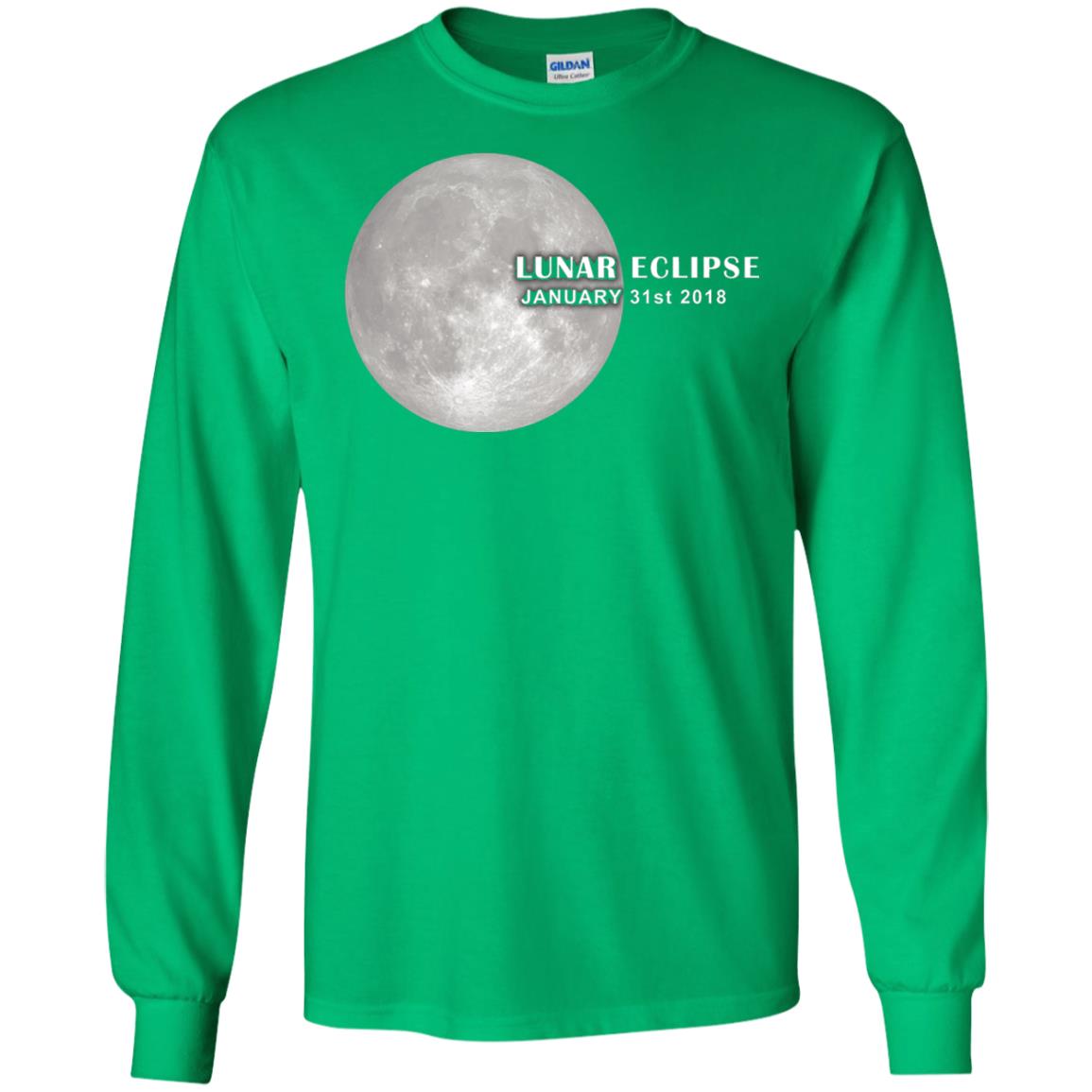 Eclipse January 31st 2018 Total Lunar Eclipse Shirts Irish Green