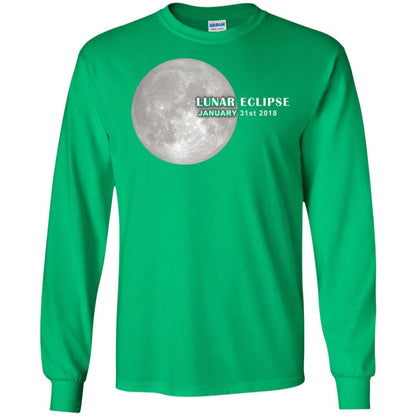 Eclipse January 31st 2018 Total Lunar Eclipse Shirts Irish Green