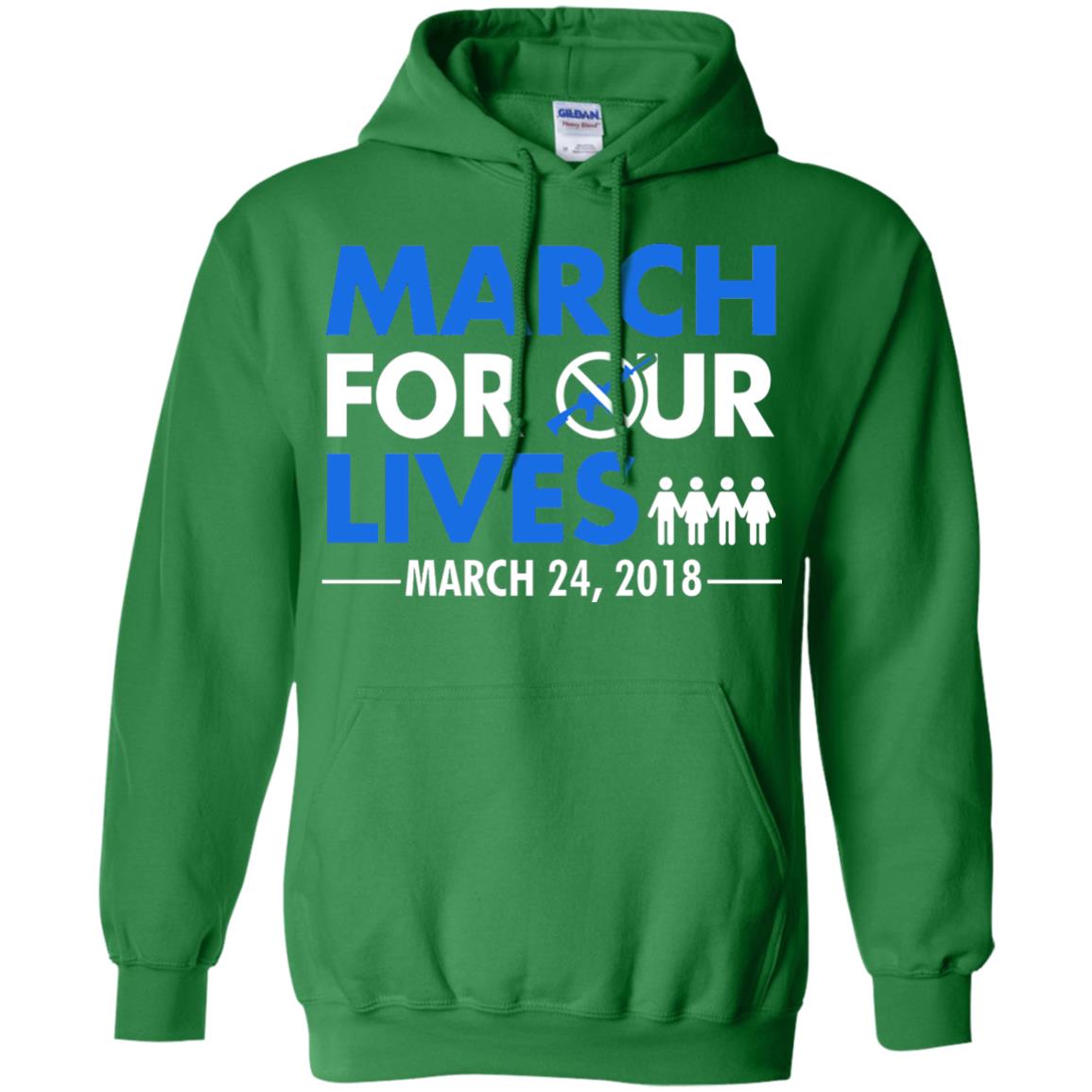 March For Our Lives March 24 2018 Gun Control T-shirt Irish Green