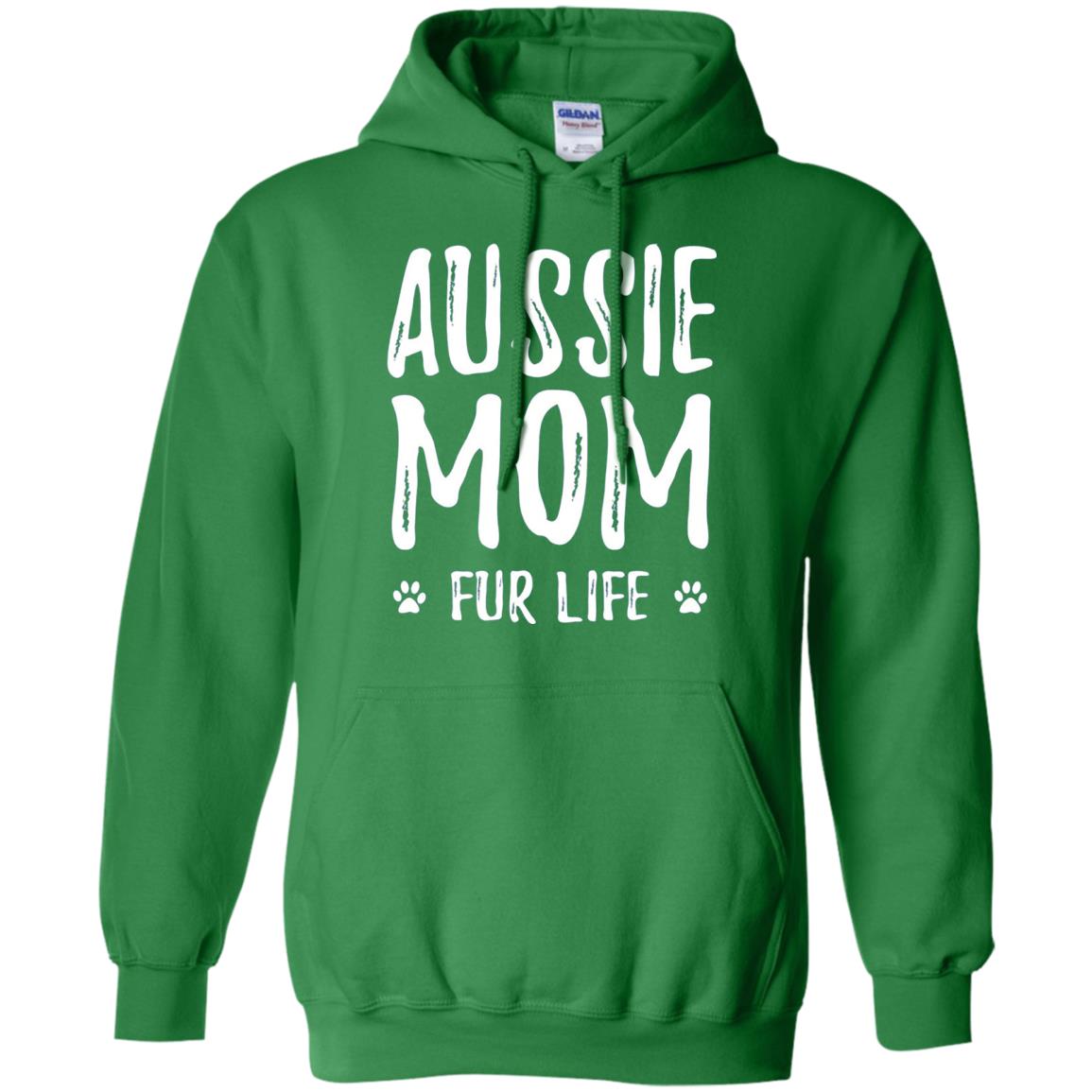 Aussie Mom Fur Life T-shirt Irish Green