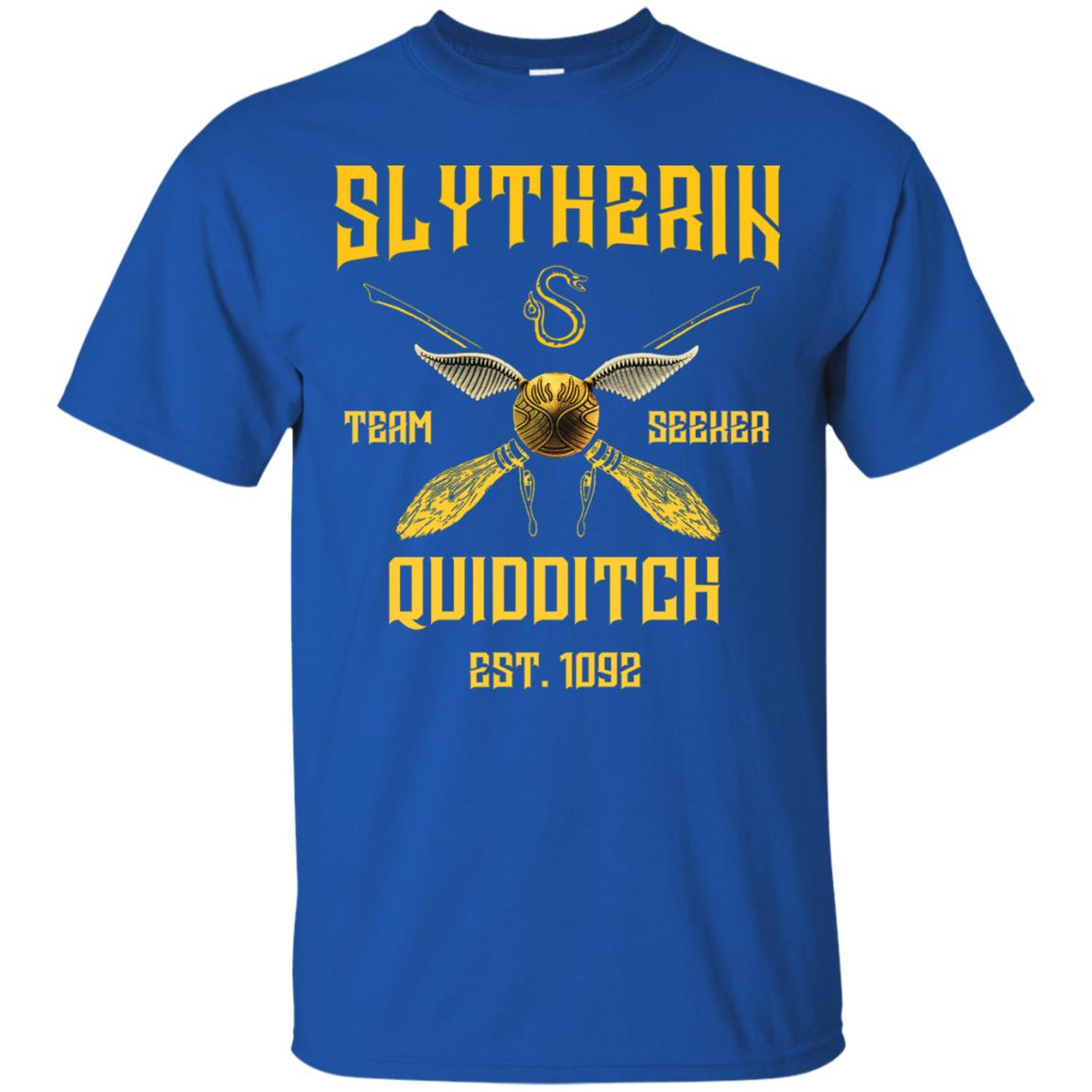 Slytherin Quiddith Team Seeker Est 1092 Harry Potter Shirt Royal
