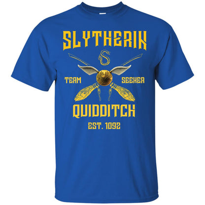 Slytherin Quiddith Team Seeker Est 1092 Harry Potter Shirt Royal