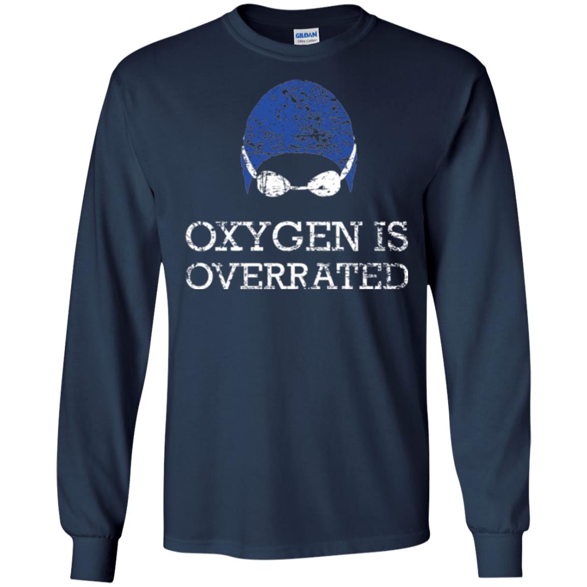 Swimming Lovers T-shirt Oxygen Is Overrated Navy