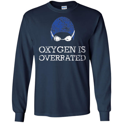 Swimming Lovers T-shirt Oxygen Is Overrated Navy