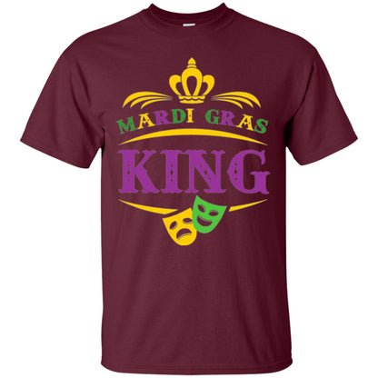 Mardi Gras King Gift T-shirt Maroon