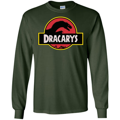 Dracarys Dragon Dinosaur T-shirt Forest Green