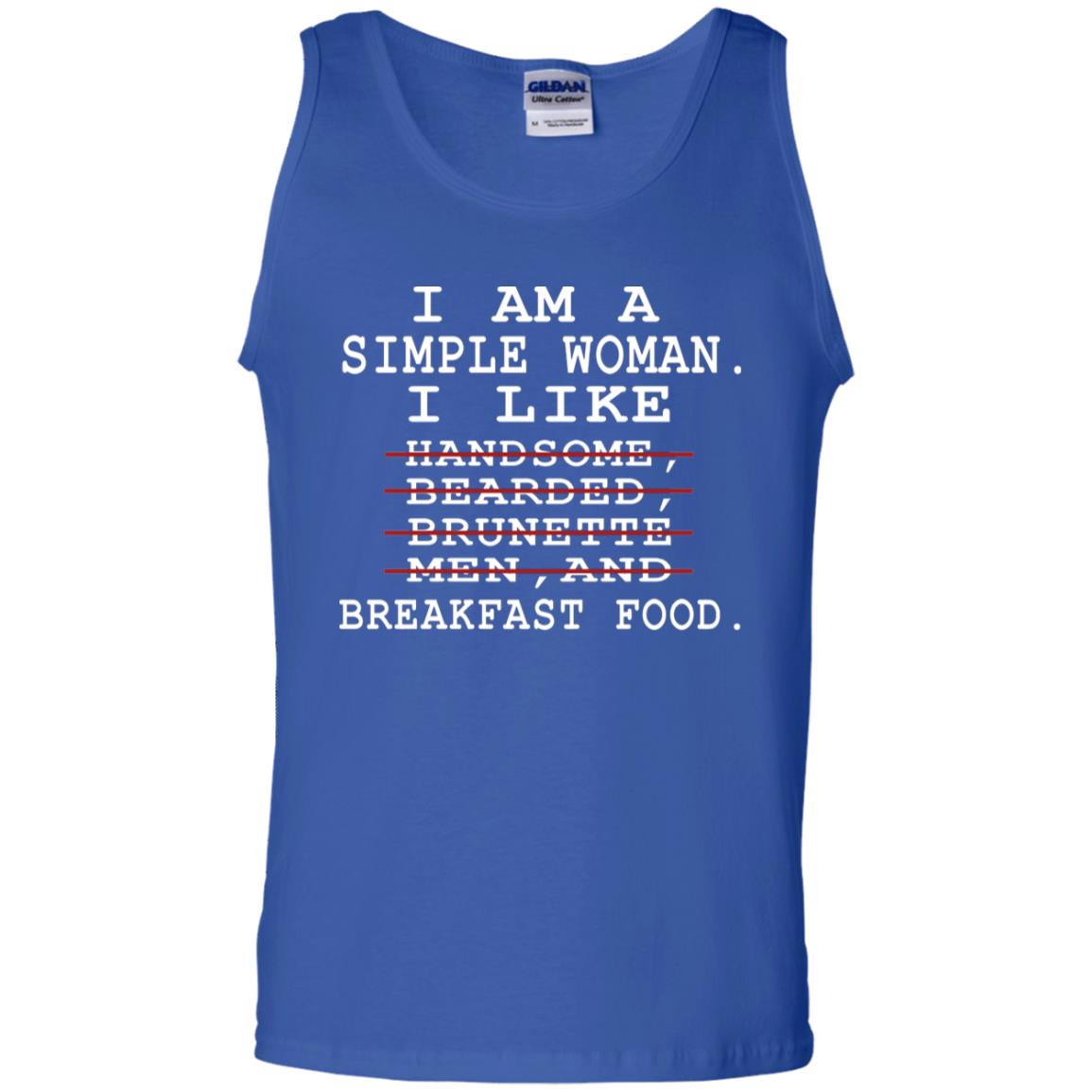 I Am Simple Woman I Like Breakfast Food Shirt Royal