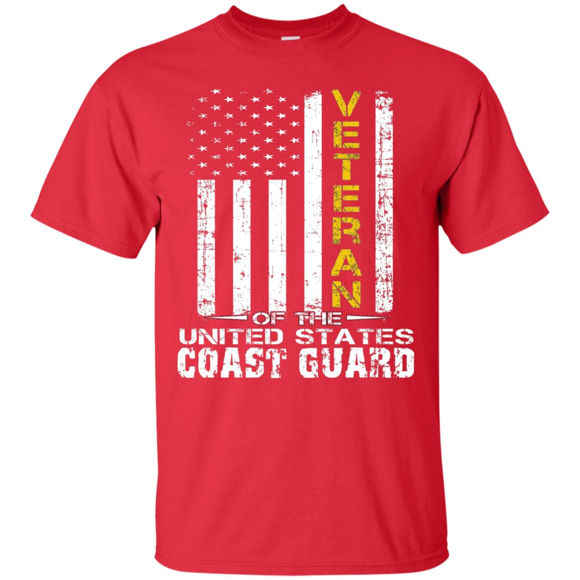 Veteran Of The United States Us Coast Guard Shirt Red