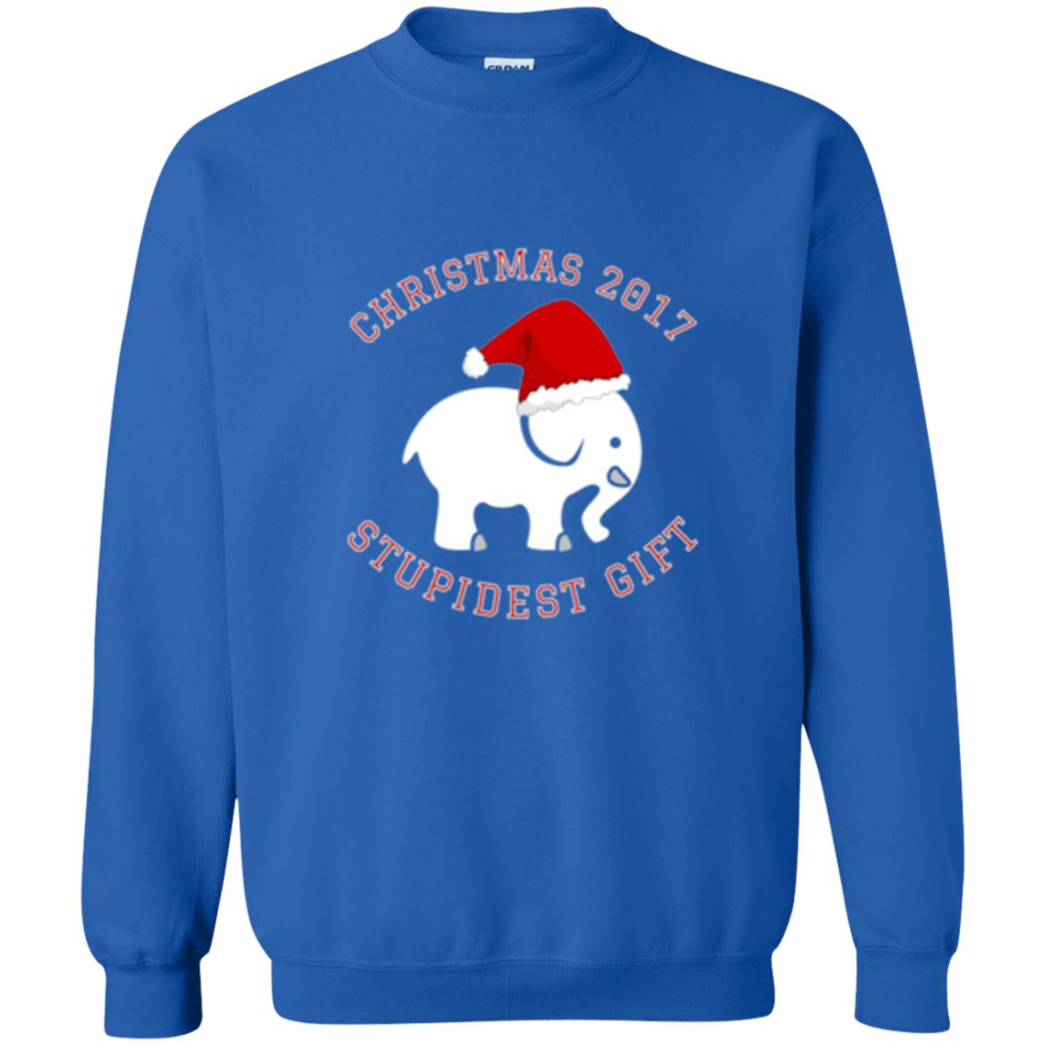 Christmas T-shirt White Elephant Christmas 2017 Stupidest Gift Royal