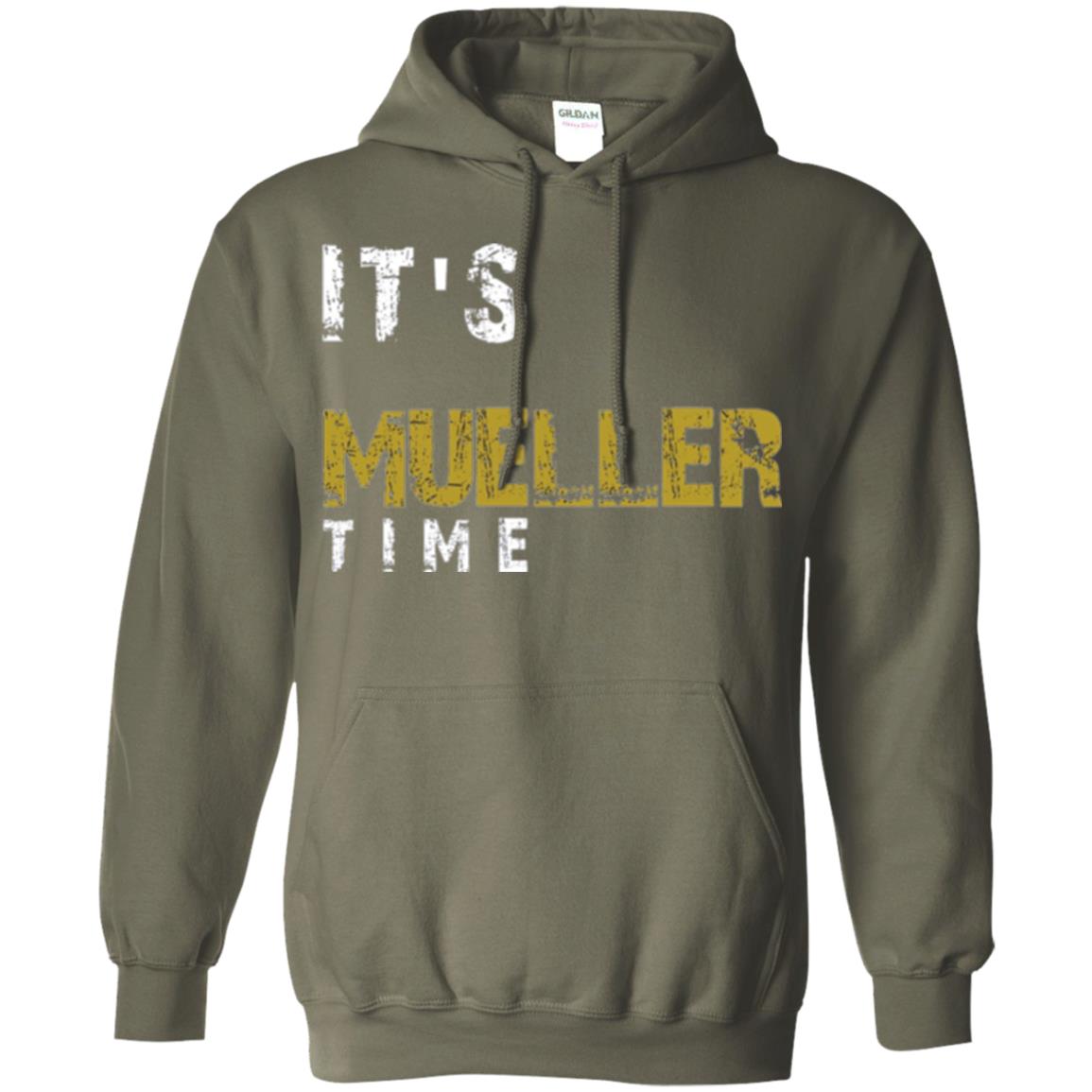 Anti Trump Resist T-shirt It_s Mueller Time Military Green