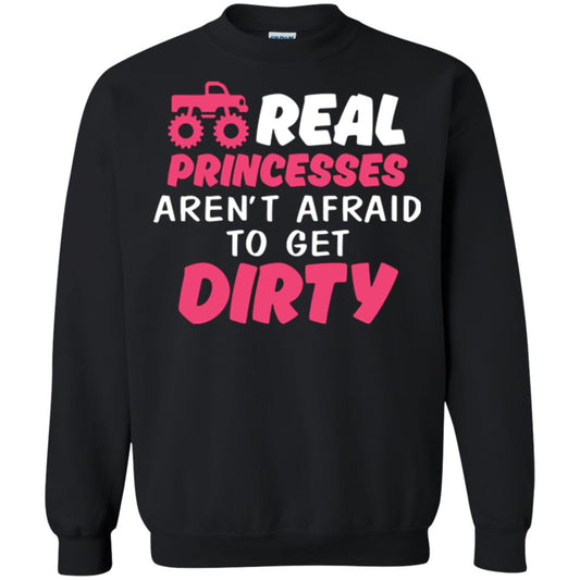 Monster Truck Girl T-shirt Real Princesses Aren’t Afraid To Get Dirty Black