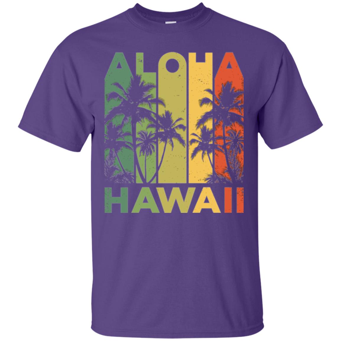 Vintage Hawaiian Islands T-shirt Purple