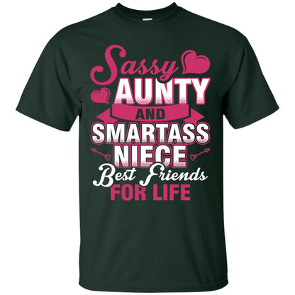 Sassy Aunty And Smartass Niece Best Friends For Life Shirt Forest