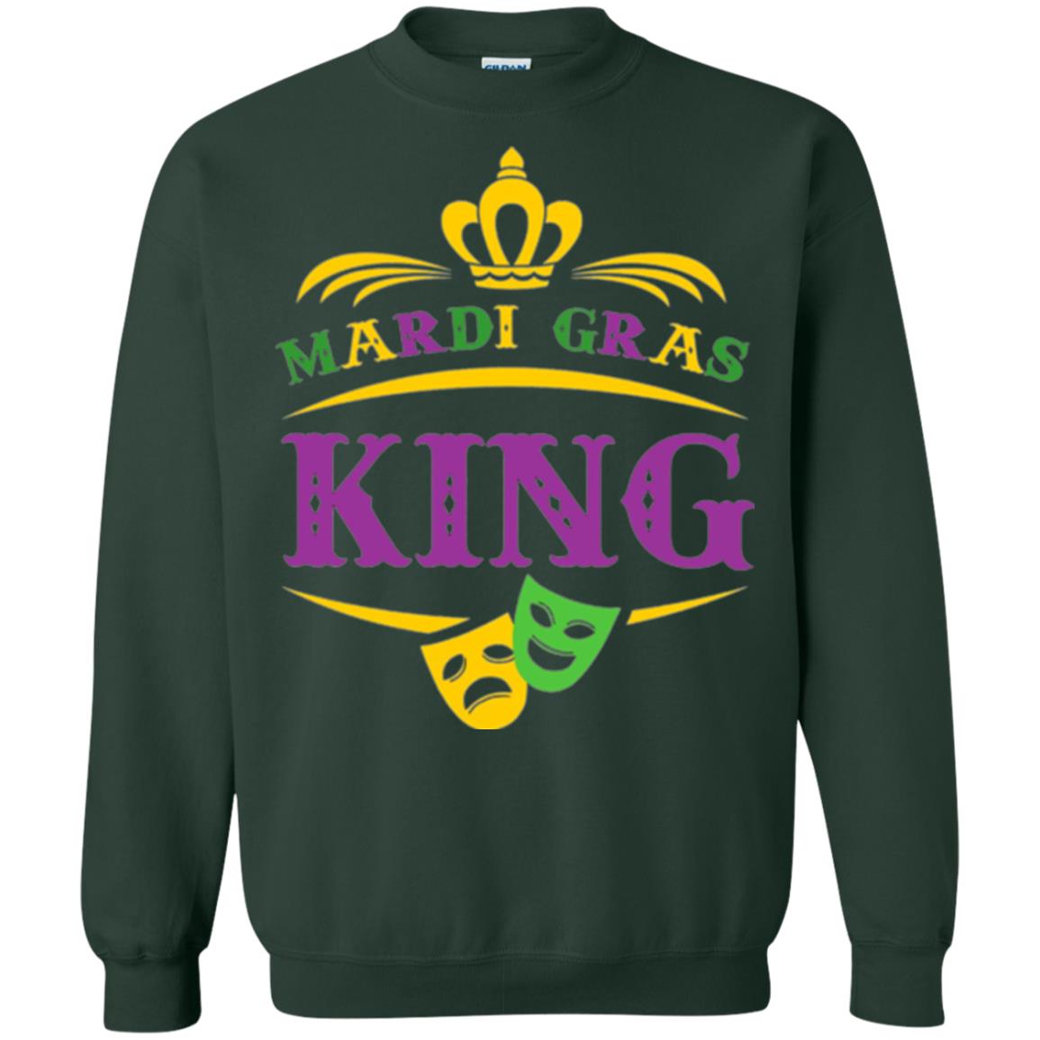 Mardi Gras King Gift T-shirt Forest Green