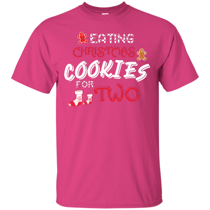 Christmas T-shirt Eating Christmas Cookies For Two Heliconia