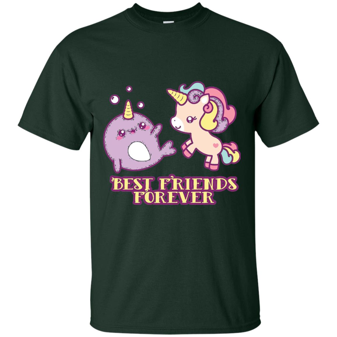 Cute Kawaii T-shirt Bff Best Friends Forever Forest Green