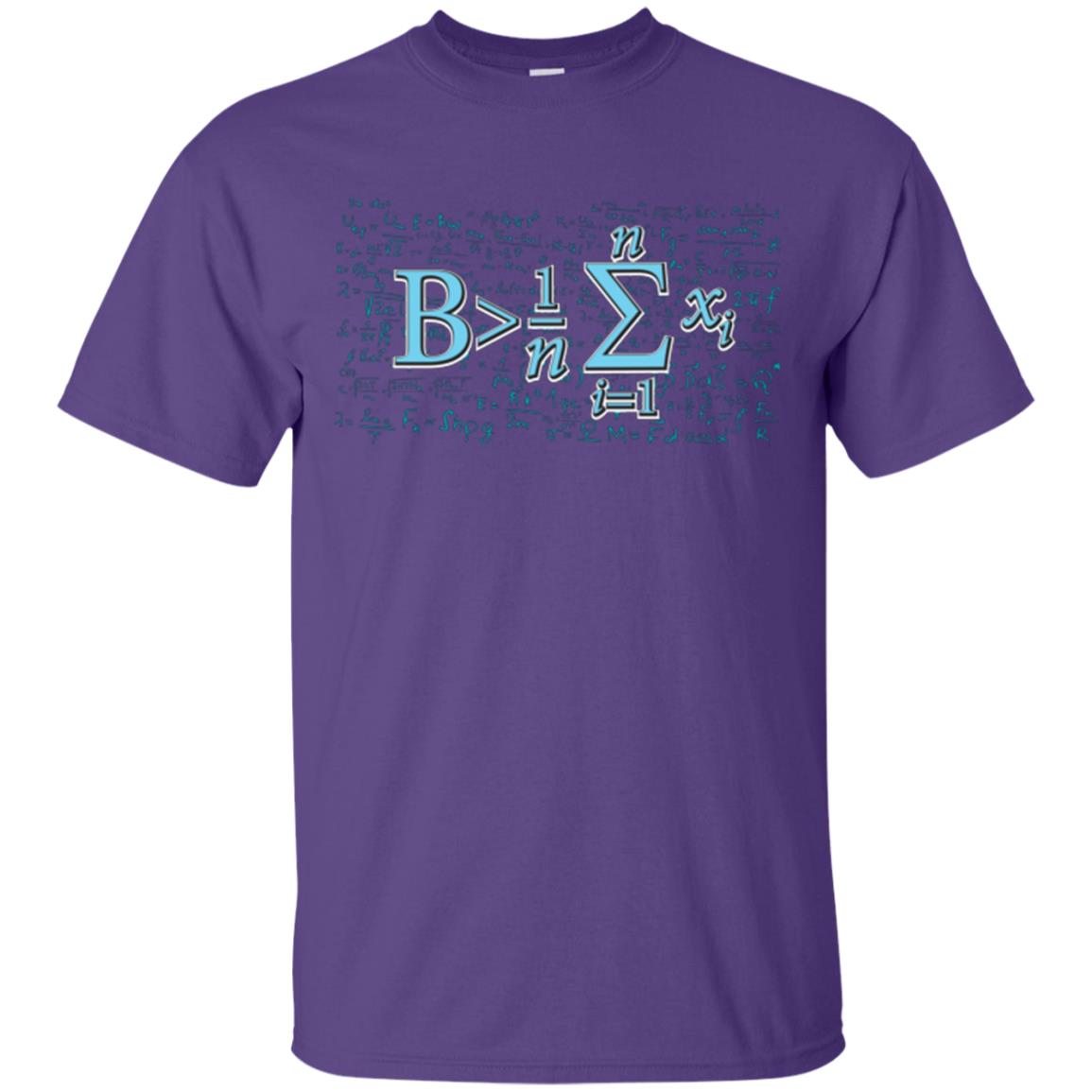 Math Lover T-shirt Be Greater Than Average Purple