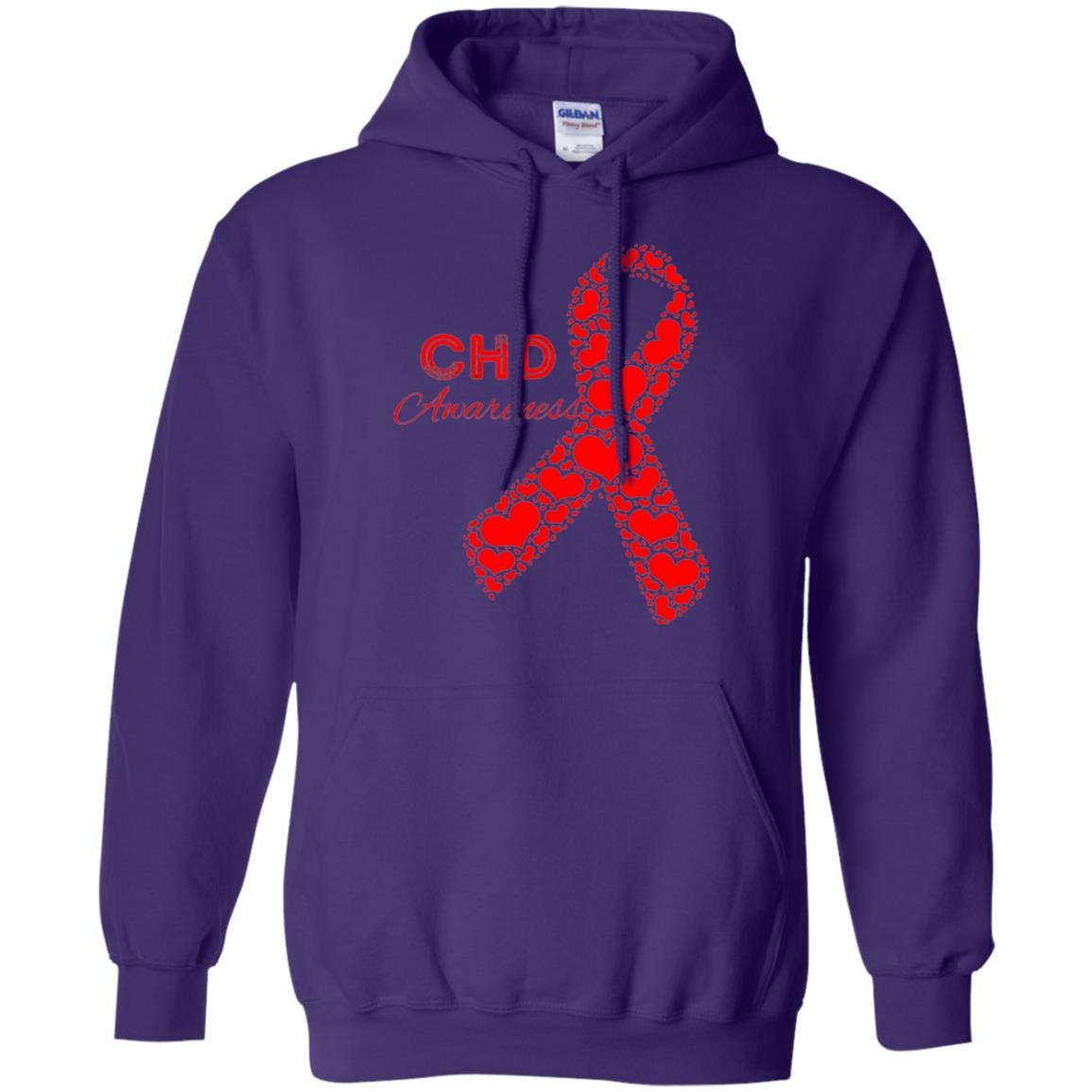 Chd Congenital Heart Defect Awareness T-shirt National Wear Red Purple