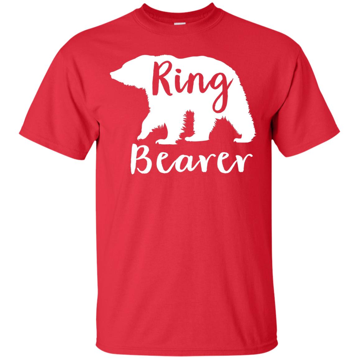 Ring Bearer Outfit Wedding T-shirt Red