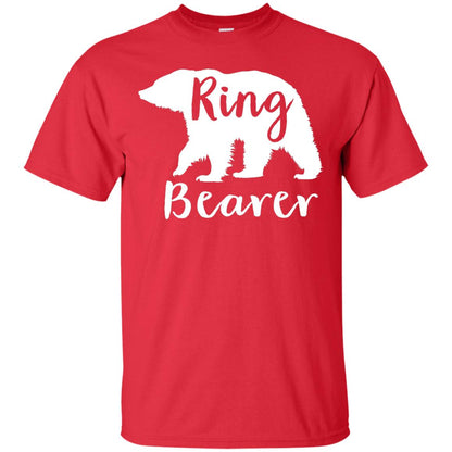 Ring Bearer Outfit Wedding T-shirt Red
