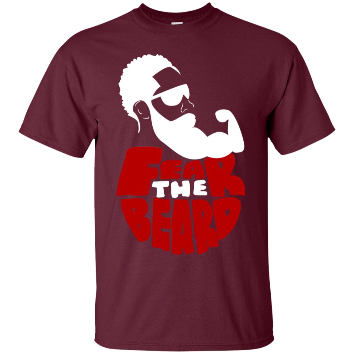 Fear The Beard No Shave November Gift Shirt For Mens Maroon