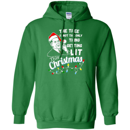 Christmas T-shirt The Tree Isn_t The Only Thing Getting Lit This Christmas Irish Green