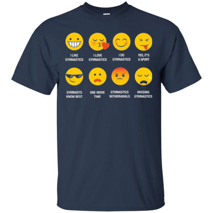Gymnastic Lovers T-shirt Emoji Navy