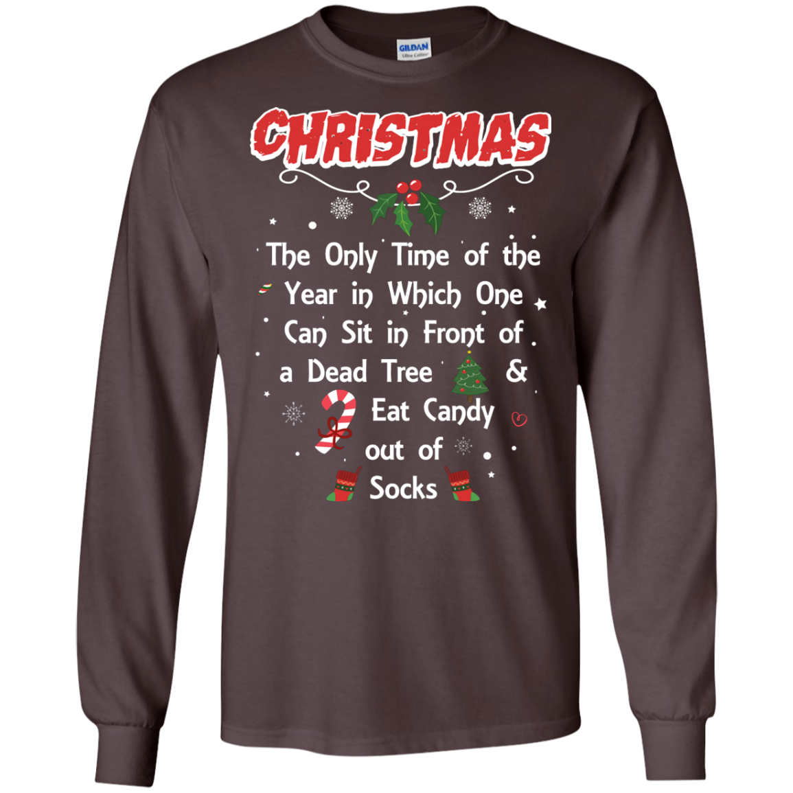 Christmas T-Shirt Dark Chocolate