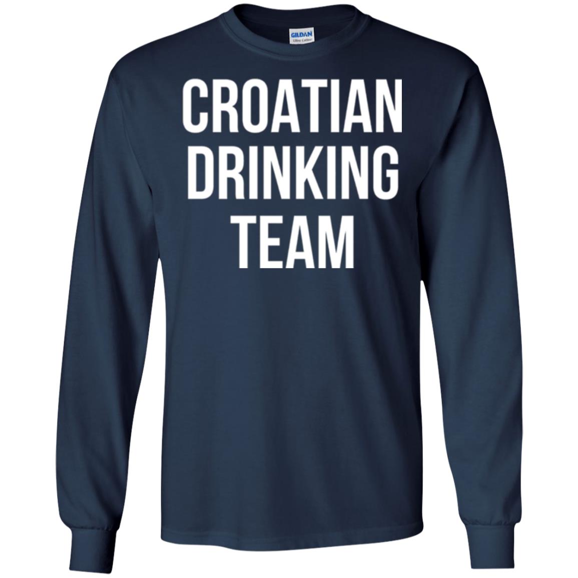 Croatian Drinking Team Drinking T-shirt Navy