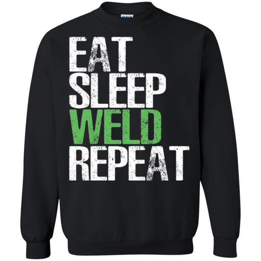 Welding T-shirt Eat Sleep Weld Repeat Black
