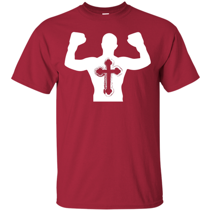 Christian Gym Exercise Workout T-shirt Cardinal