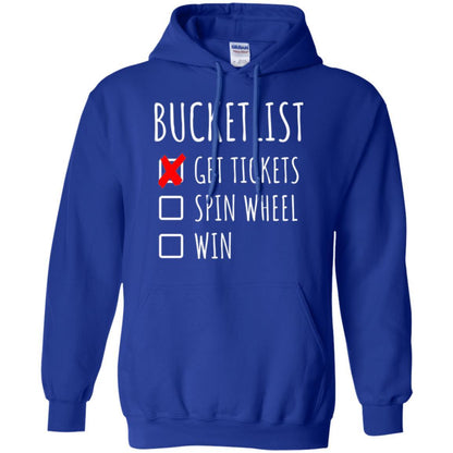 Game Show T-shirt Bucket List Spin Wheel Win Royal