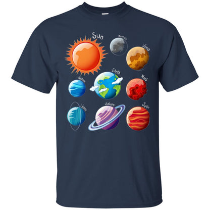 Solar System Planets T-shirt Navy