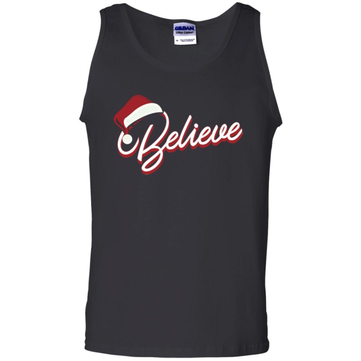 Christmas T-shirt Believe In Santa Claus Black