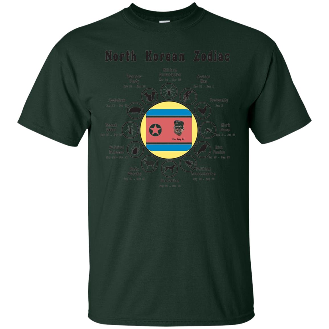 North Korean Zodiac Shirt Kim Jong Un Satirical Forest