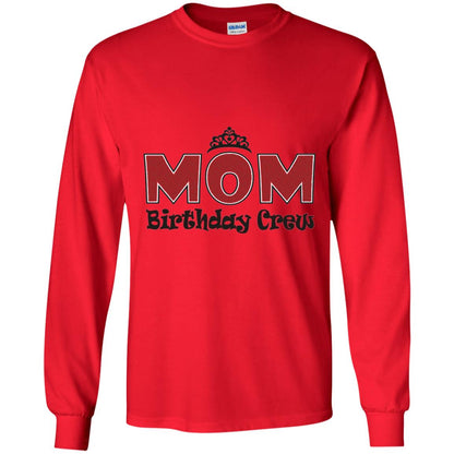 Mom Birthday Crew T-shirt Birthday Party Red