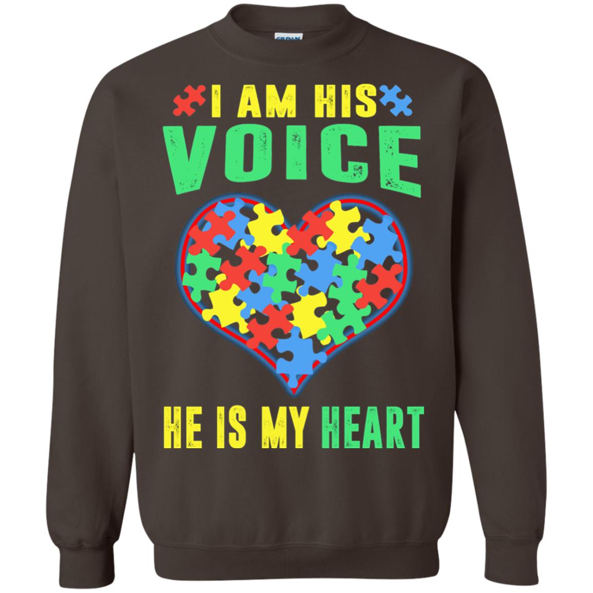 Autism Awareness Shirt He Is My Heart Dark Chocolate