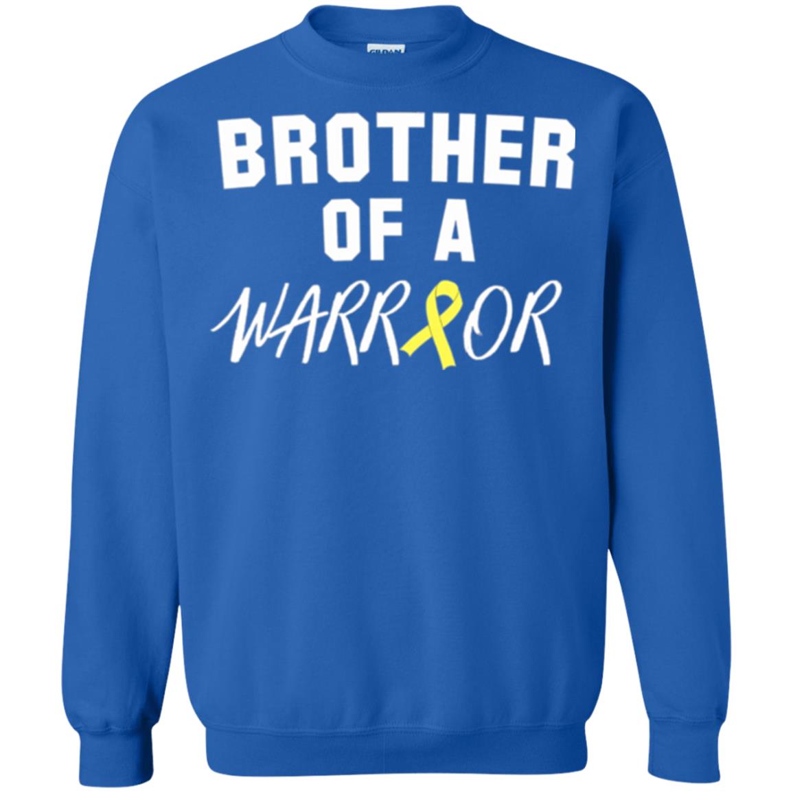 Brother Of A Warrior Childhood Cancer Awareness T-shirt Royal