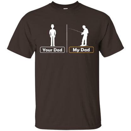 Your Dad And My Dad Fishing Daddy Shirt Dark Chocolate