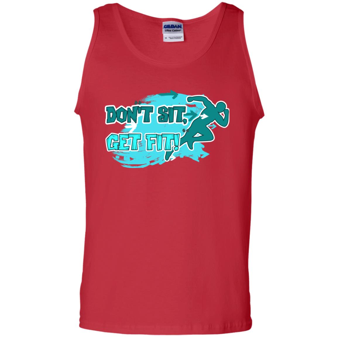 Dont Sit Get Fit Runner Shirt Red
