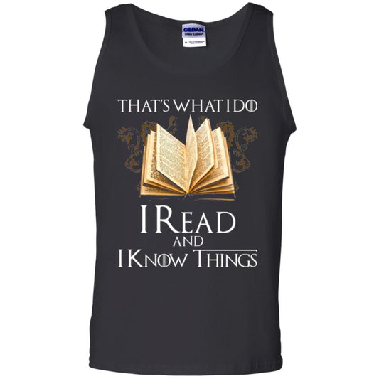 Book Lovers Nerds T-shirt That_s What I Do I Read And I Know Things Black