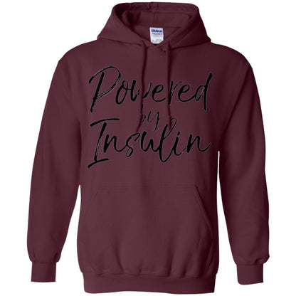 Diabetic T-shirt Powered By Insulin Maroon