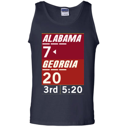 Football Lover T-shirt Alabama 26-23 Comeback Win 2-sided Navy